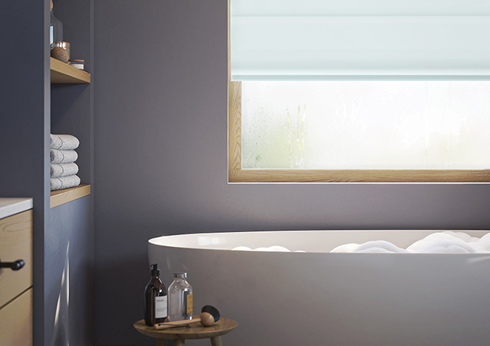 Kyoto Faux Silk, Mist Grey - Twist&Fit Roman Blind - Image 5